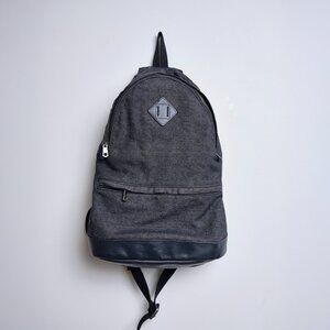 A.P.C Denim & Leather Backpack - Navy
